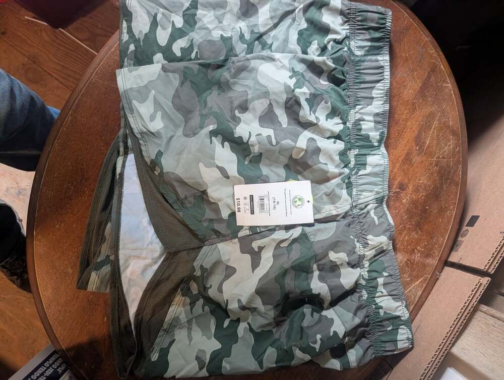 Athletic Works Core Running Short Size XL 16-18 Green Camo
